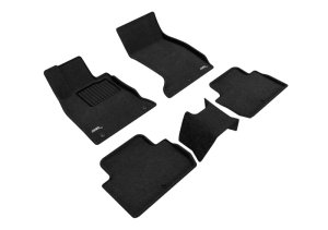 Kia Stinger Floor Mats - Front and Rear - 3D MAXpider - Elegant Series - Black - `18-`24 Kia Stinger Floor Mats - Front and Rear - 3D MAXpider - Elegant Series - Black - `18-`24